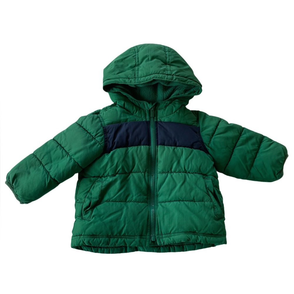 Old Navy Green Puffy Winter Coat